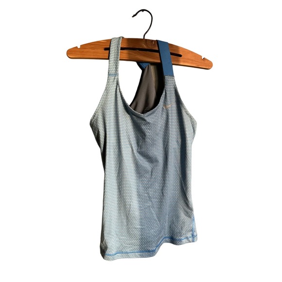 Nike Womens Tank Top Athletic Dri Fit Pullover Stretch Racerback Blue Size Small - Picture 1 of 3